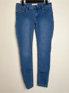 Essentials Women's Skinny Mid Waist Full Length Skinny Jeans Size 40(large)